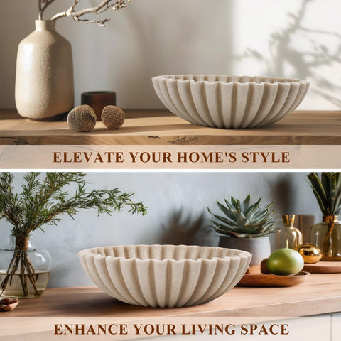 YMXYJM bowl beside hand for scale showing practical size and easy handling