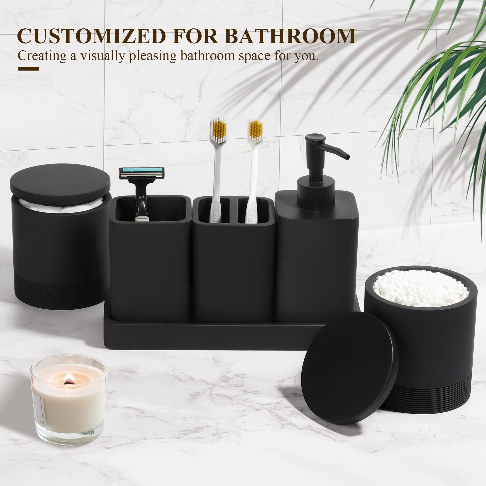 YMXYJM toothbrush holder top view showing compartments that keep brushes upright and tidy