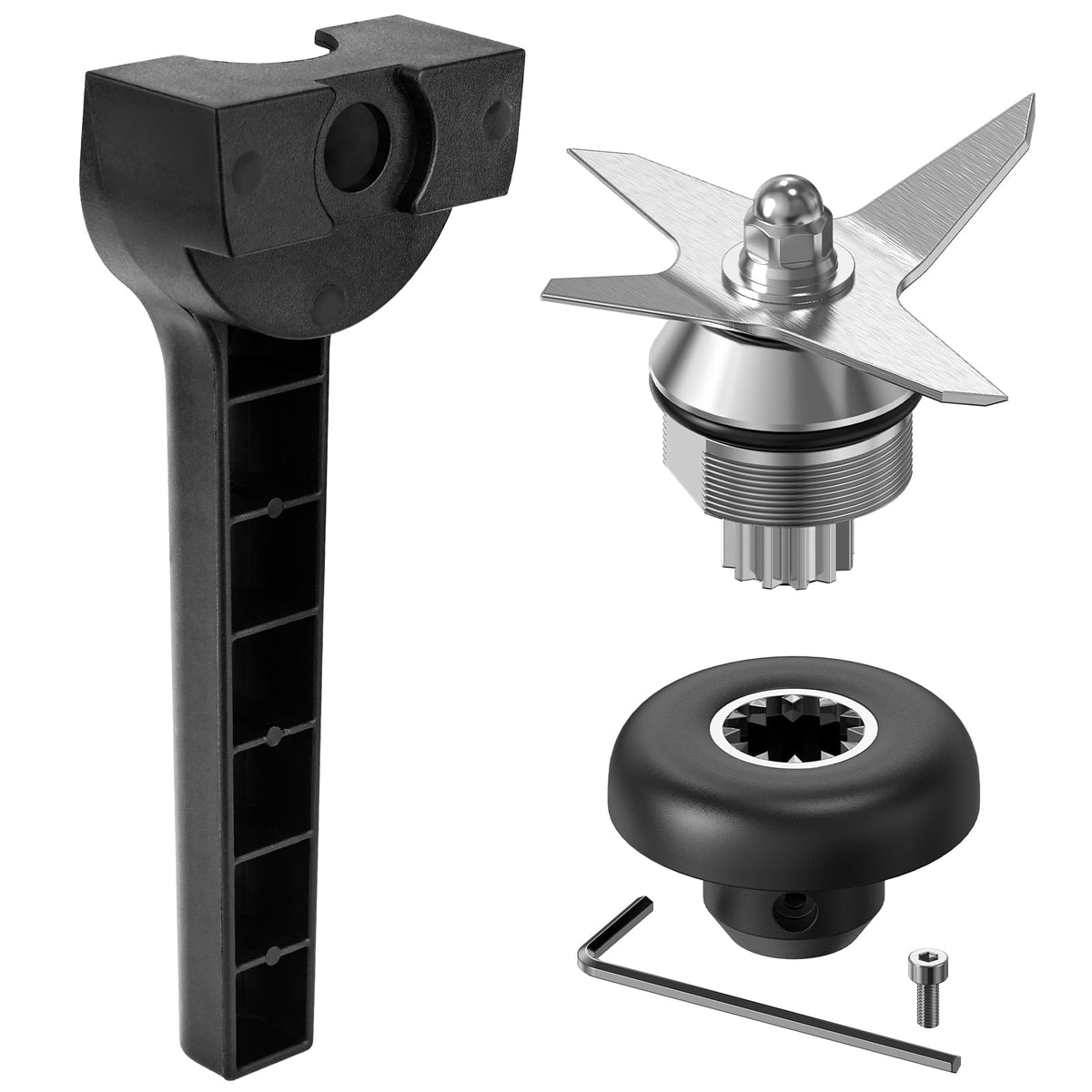 Yncotte front blade assembly packaging showing complete replacement kit benefits