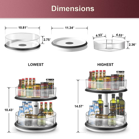 Ynelyase removable tray and three bins laid out showing customizable organization
