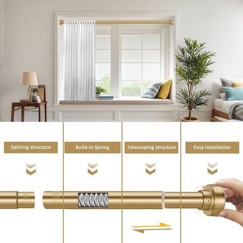 YNL rod next to tape measure showing adjustable 34–66 inch scale benefit