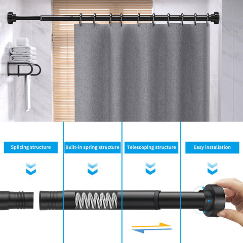 YNL rod supporting heavy curtain shows strong 30 lb load capacity