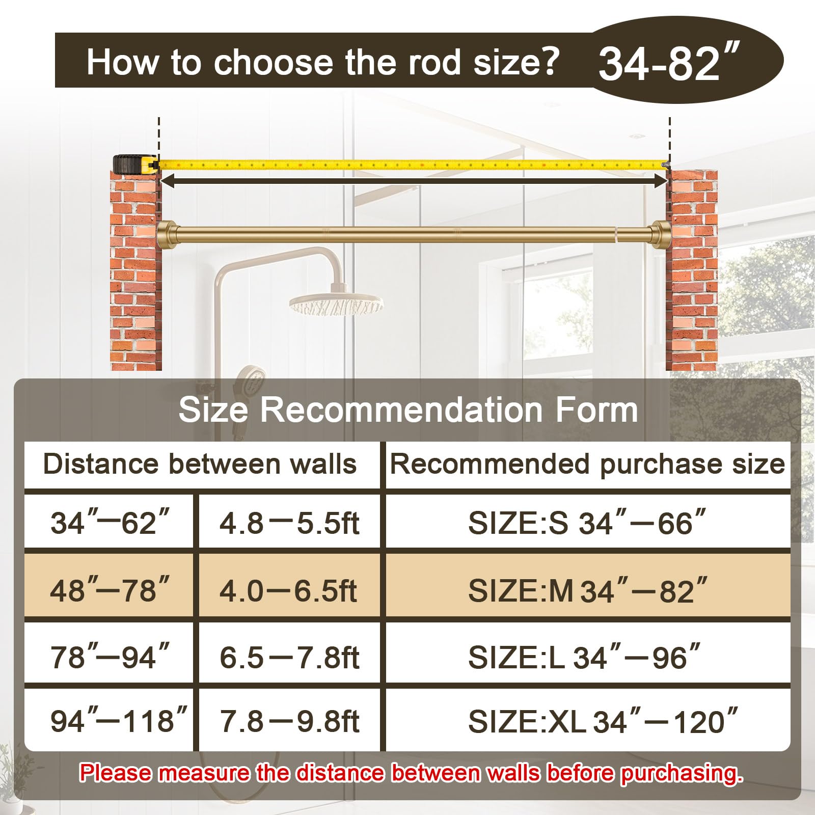 YNL rod beside measuring tape to illustrate exact length adjustability