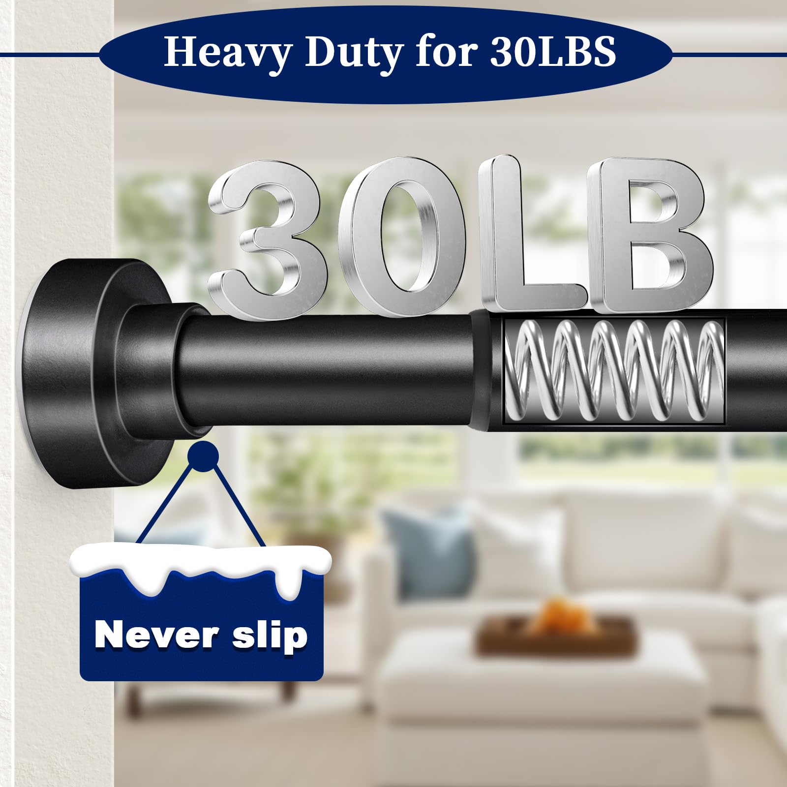 YNL used as a window curtain rod adding privacy and style