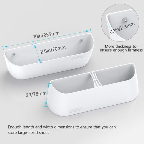 Yocice mounted on RV door holding six pairs showing space-saving benefit