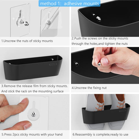 Yocice single rack holding sneaker showing secure cradle support benefit