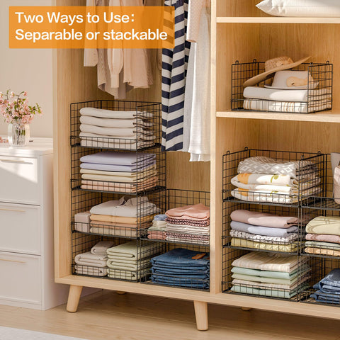 yociyoga holding folded sweaters for quick-access wardrobe organization