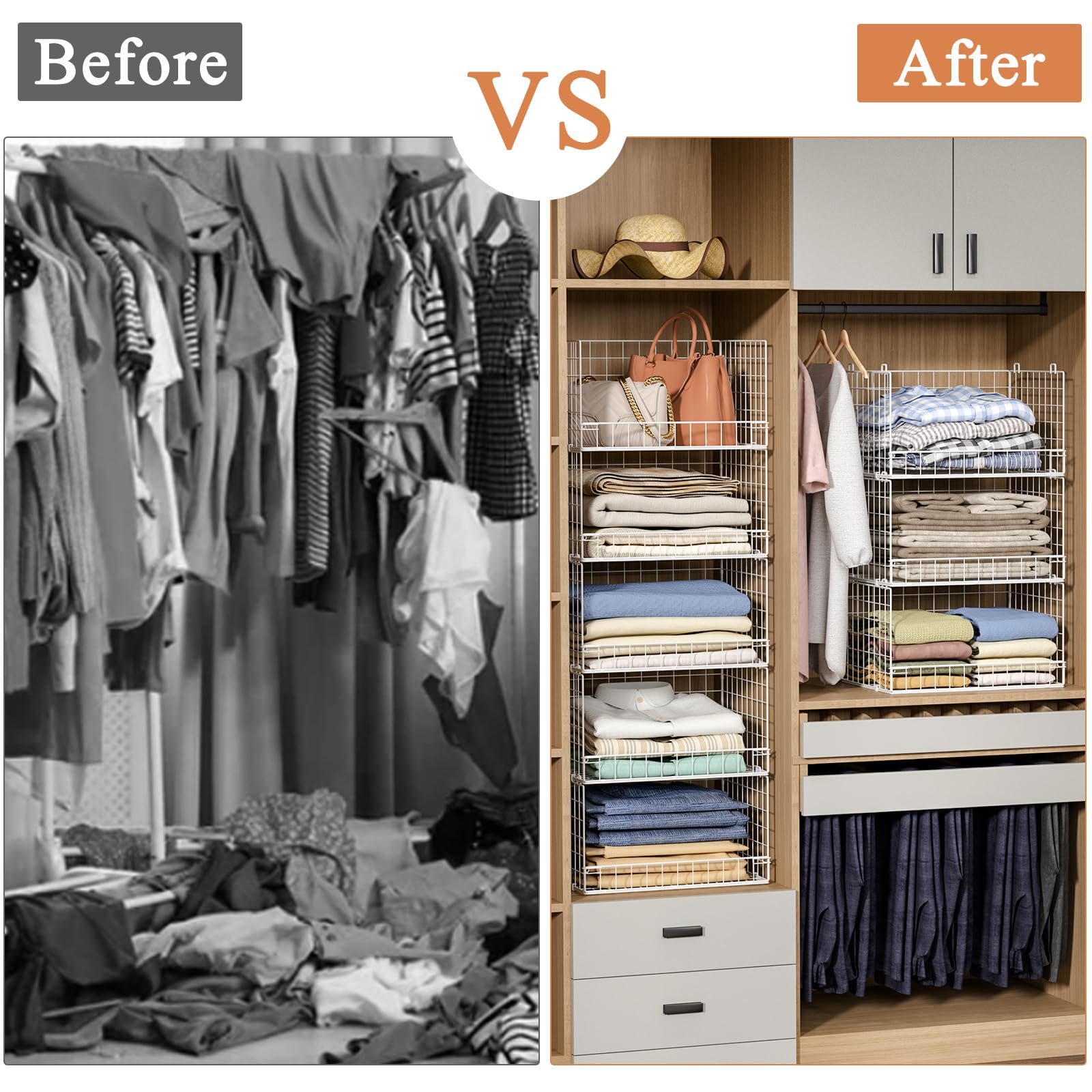 Yociyoga in bedroom scene showing improved closet organization and calm
