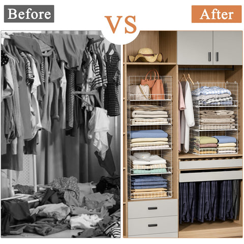 Yociyoga in bedroom scene showing improved closet organization and calm