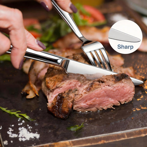 Yoehka cutlery in use at family dinner illustrating practical, comfortable grip