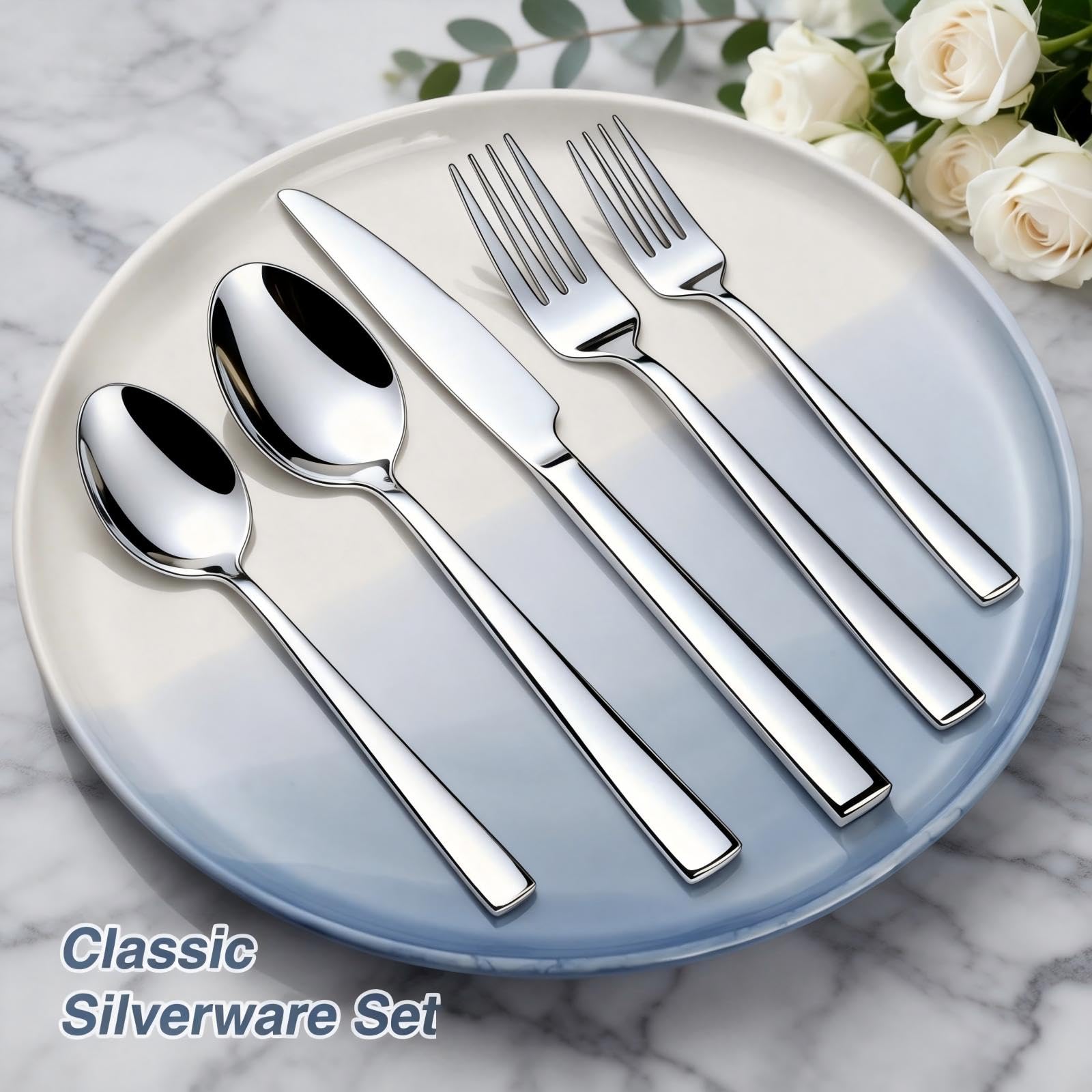 Yoehka flatware beside common items showing scale and comfortable size