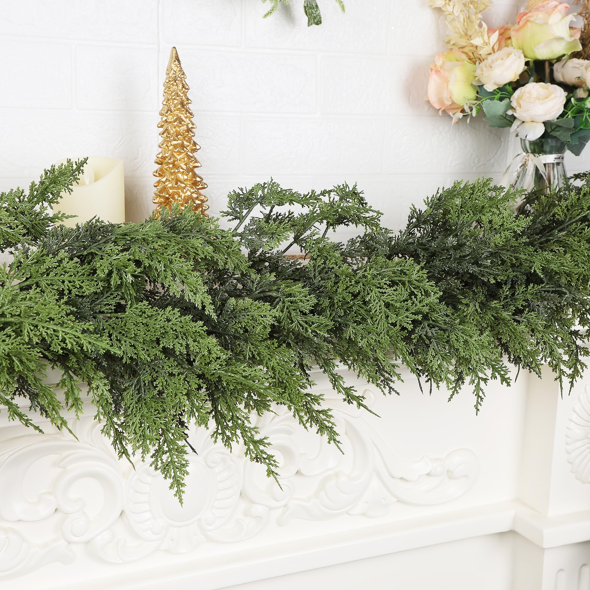 YOFIT garland folded in packaging showing compact storage and season-to-season reuse