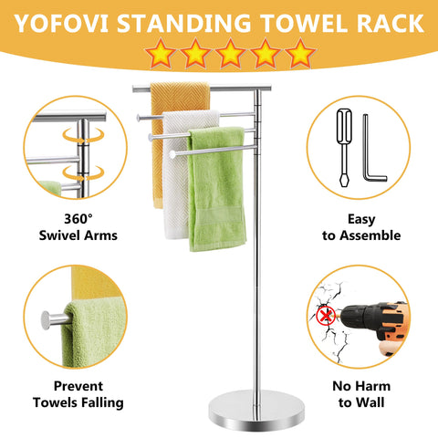 YOFOVI weighted base detail emphasizing stability and anti-tip benefit