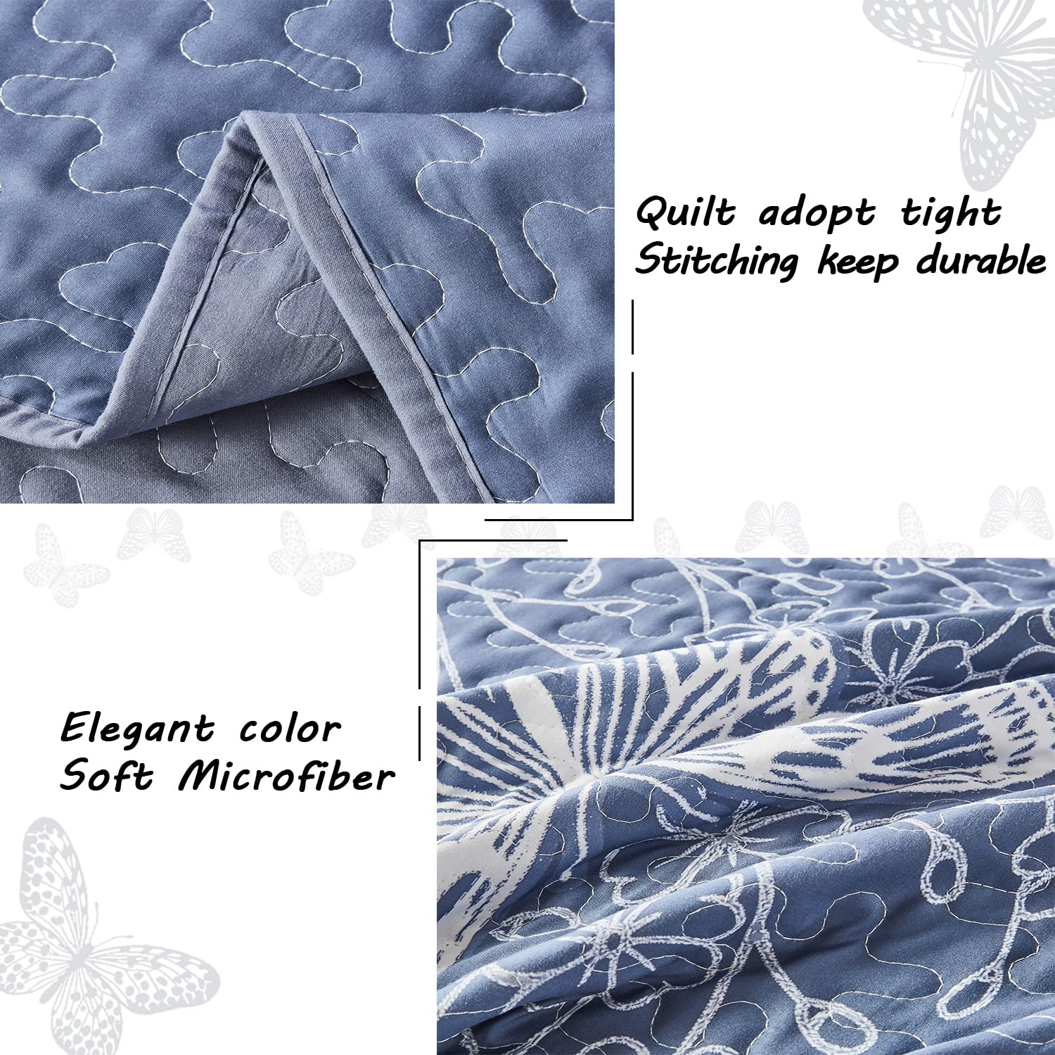 Yogeneg pillow shams and label close-up showing matching print and tidy finish