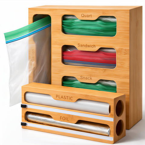 YOLYN front view showing organized bags and wraps for tidy storage