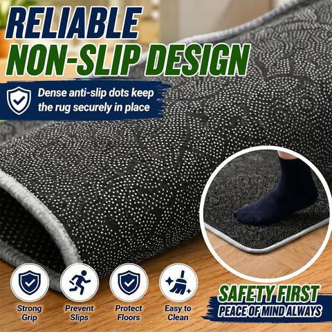 yongjoy anti-slip corner pad being attached for added floor stability