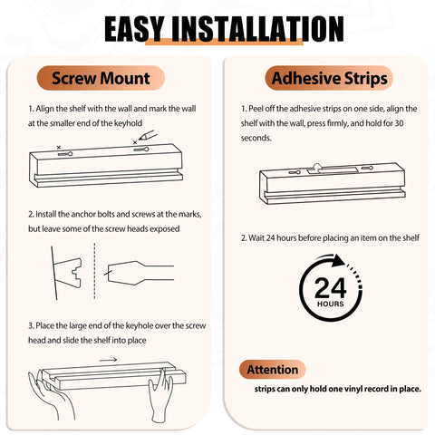 Yoolume screw-mounted shelf angle showing secure installation benefit for heavier stacks