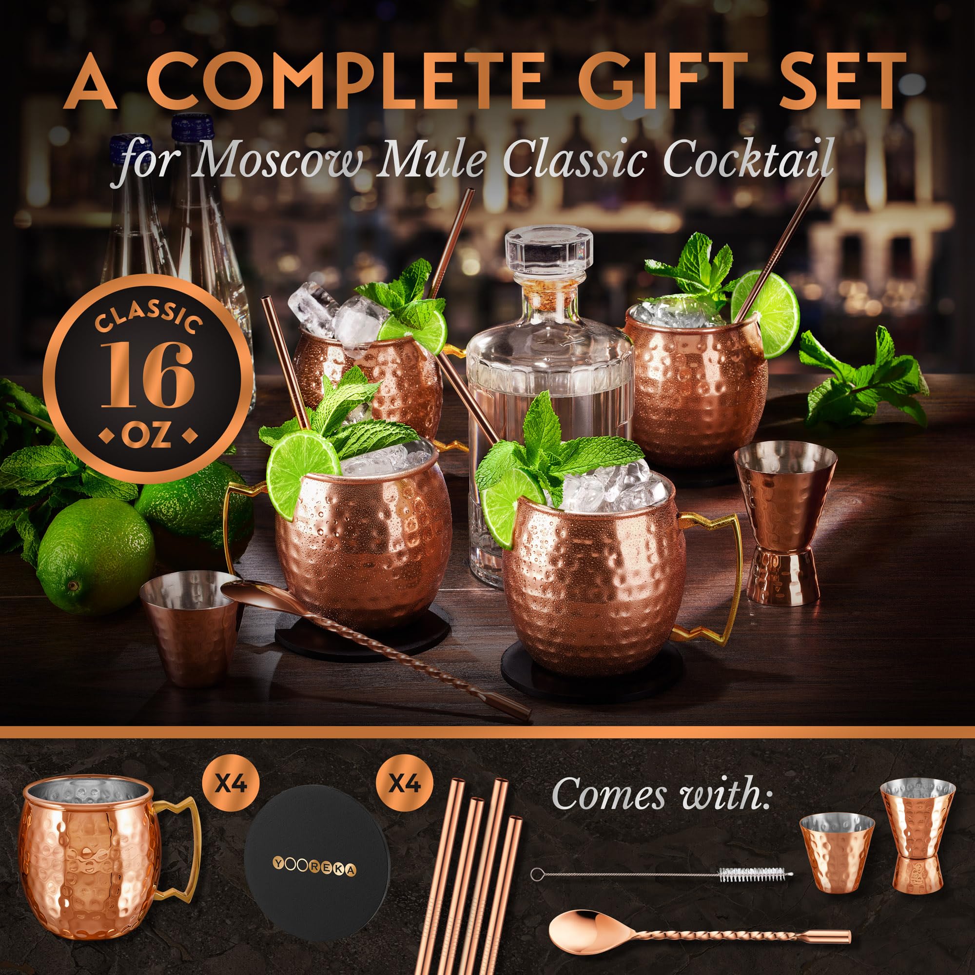Yooreka hammered copper mug close-up showing texture and premium look benefit