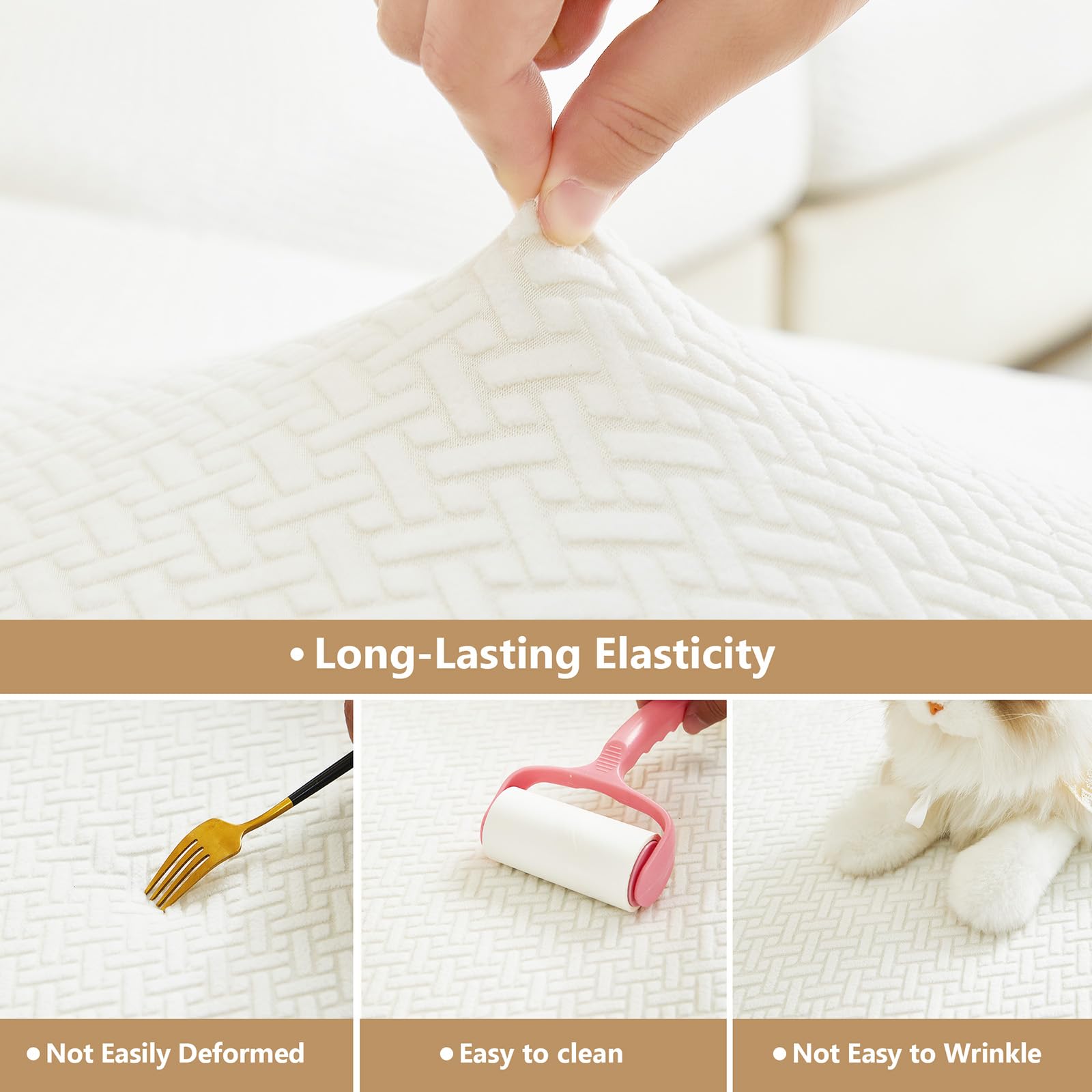 Yoovat chaise cover in living room illustrating instant furniture refresh