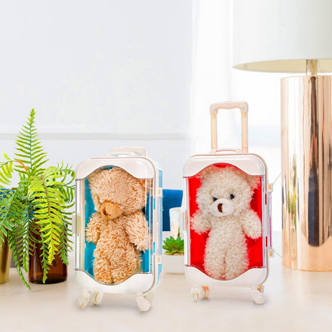Yopay stacked mini suitcases showing compact, space-efficient storage and portability