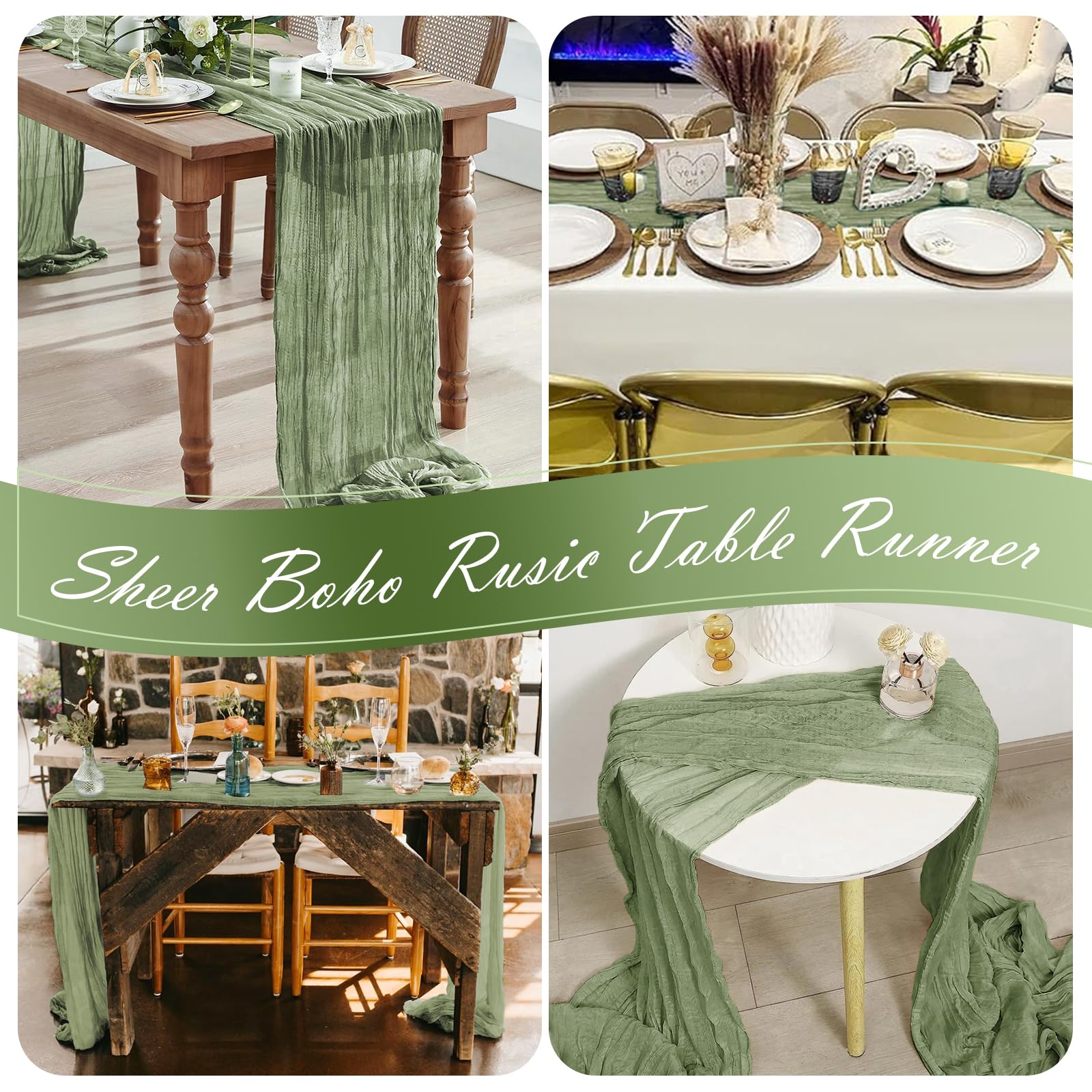 Yorcari lifestyle shot at a reception demonstrating cohesive sage styling and atmosphere