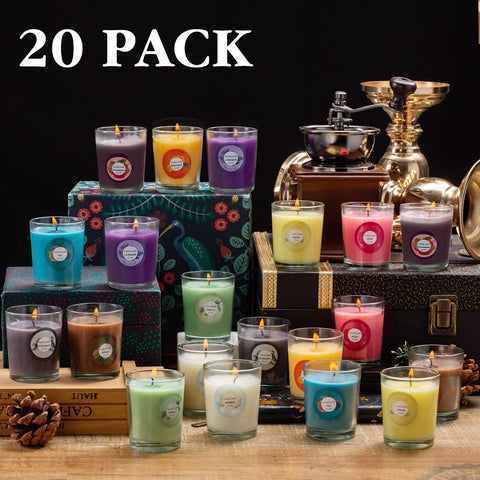 YOROXRG labeled jars lined up to display ten distinct fragrances clearly