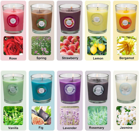 YOROXRG glass jar close-up highlighting smooth soy wax and clean finish