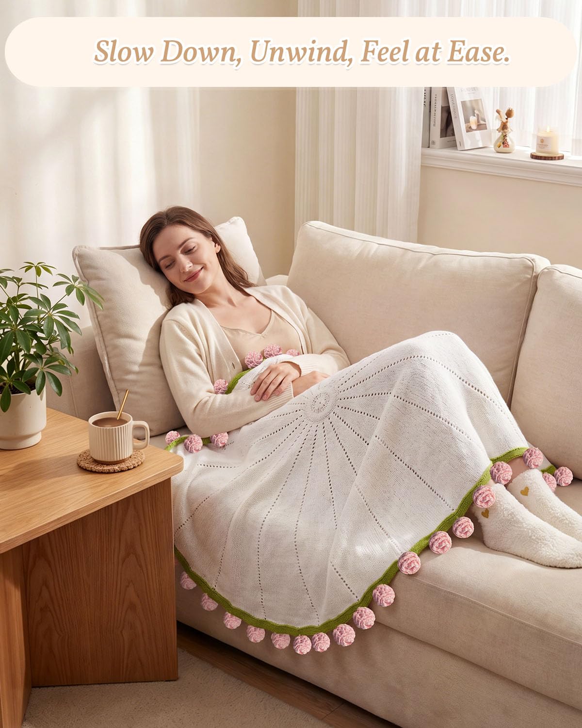 YOTOCK lifestyle scene on bed with entire care set creating a relaxing recovery space