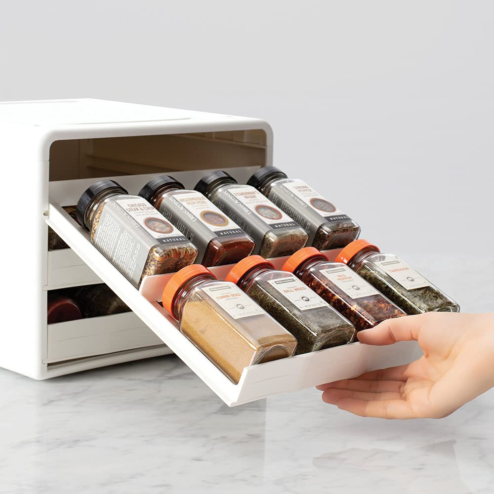 YouCopia SpiceStack label sheets displayed for faster finding benefit