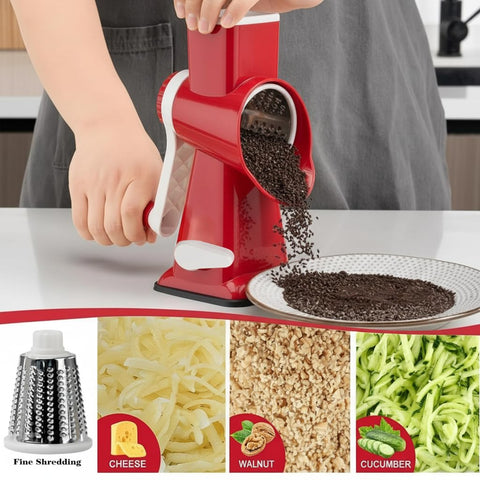 YOUCZON grater shredding cheese quickly for consistent results