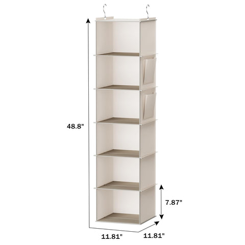 YOUDENOVA size comparison with closet rod showing correct fit and planning benefit