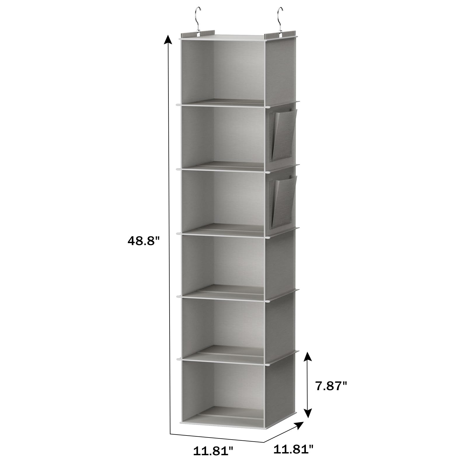 YOUDENOVA side pockets filled with accessories showing extra storage and easy organization