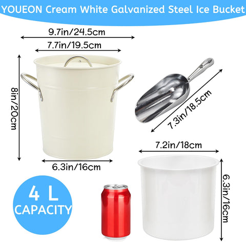 YOUEON bucket angled with lid and handles for easy transport benefit