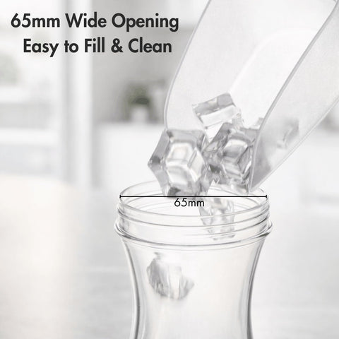 youeon carafe in refrigerator door illustrating space-saving fridge fit