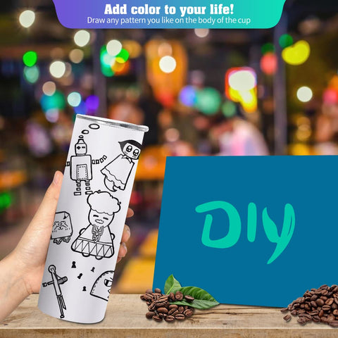 YOUKE OLA styled display of personalized tumblers ideal for gifting and craft shops