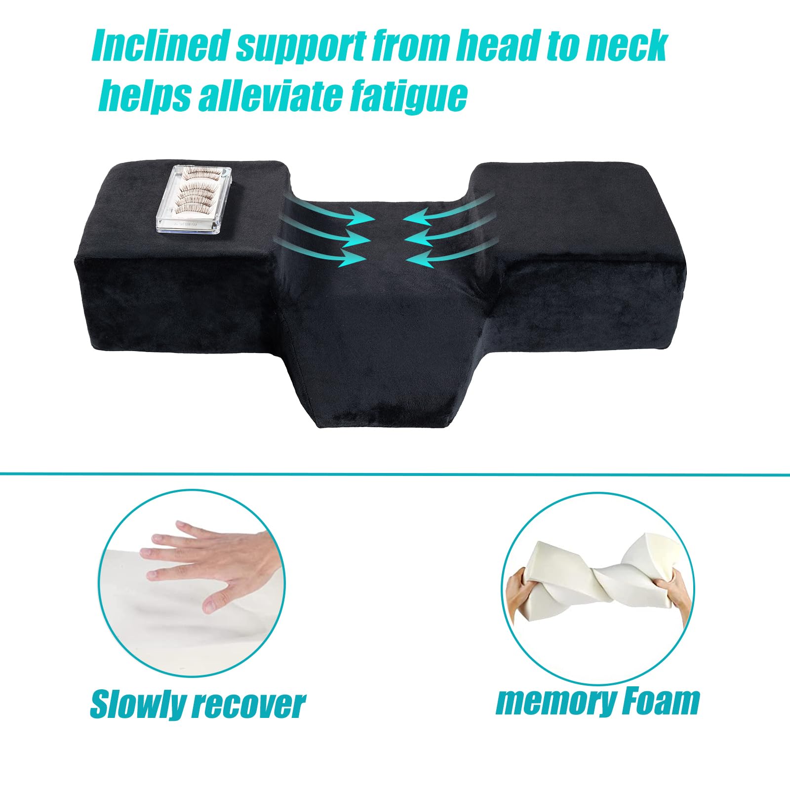 Youlona pillow with packaging and carry bag showing easy transport and storage
