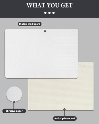 YOULTTAN mat with sandpaper and cloth indicating easy maintenance