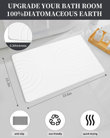 YOULTTAN mat in modern bathroom showing reduced floor wetness and stylish look