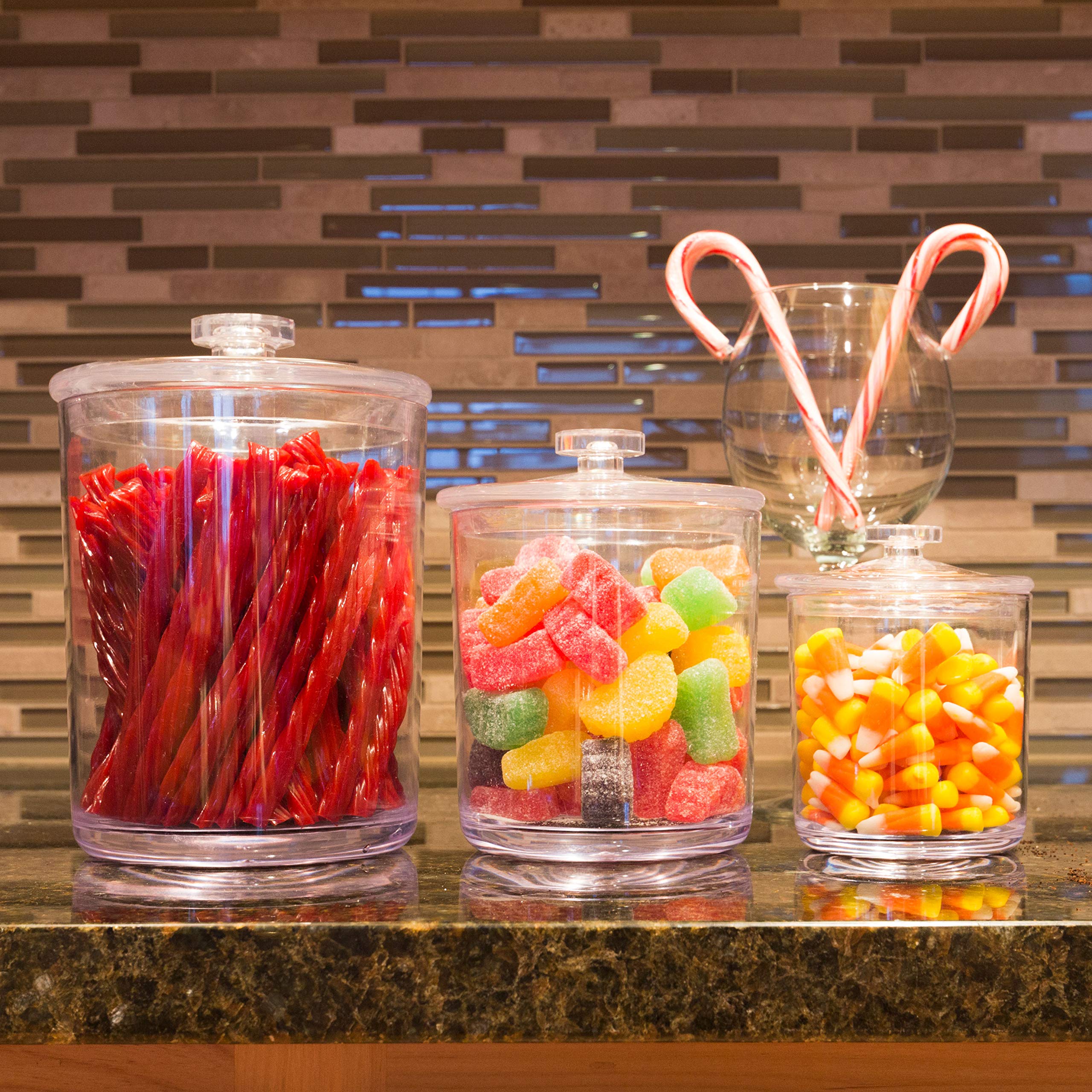 Youngever jar contents closeup with candy and bath salts showcasing visibility benefit