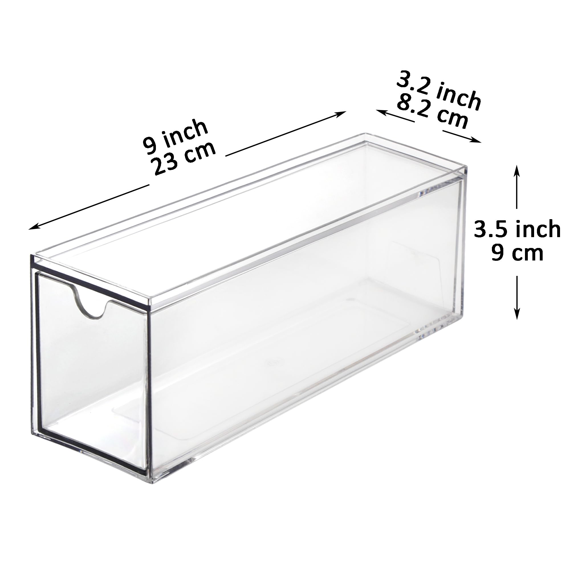 Youngever close-up of pull-out drawer with tea packets inside demonstrating easy access