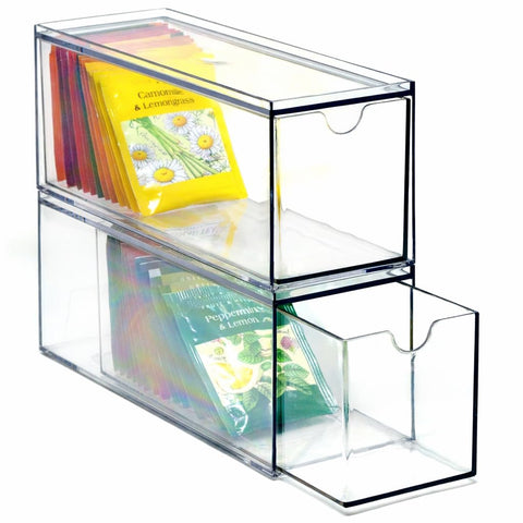 Youngever front view showing three stacked drawers and clear organization benefit