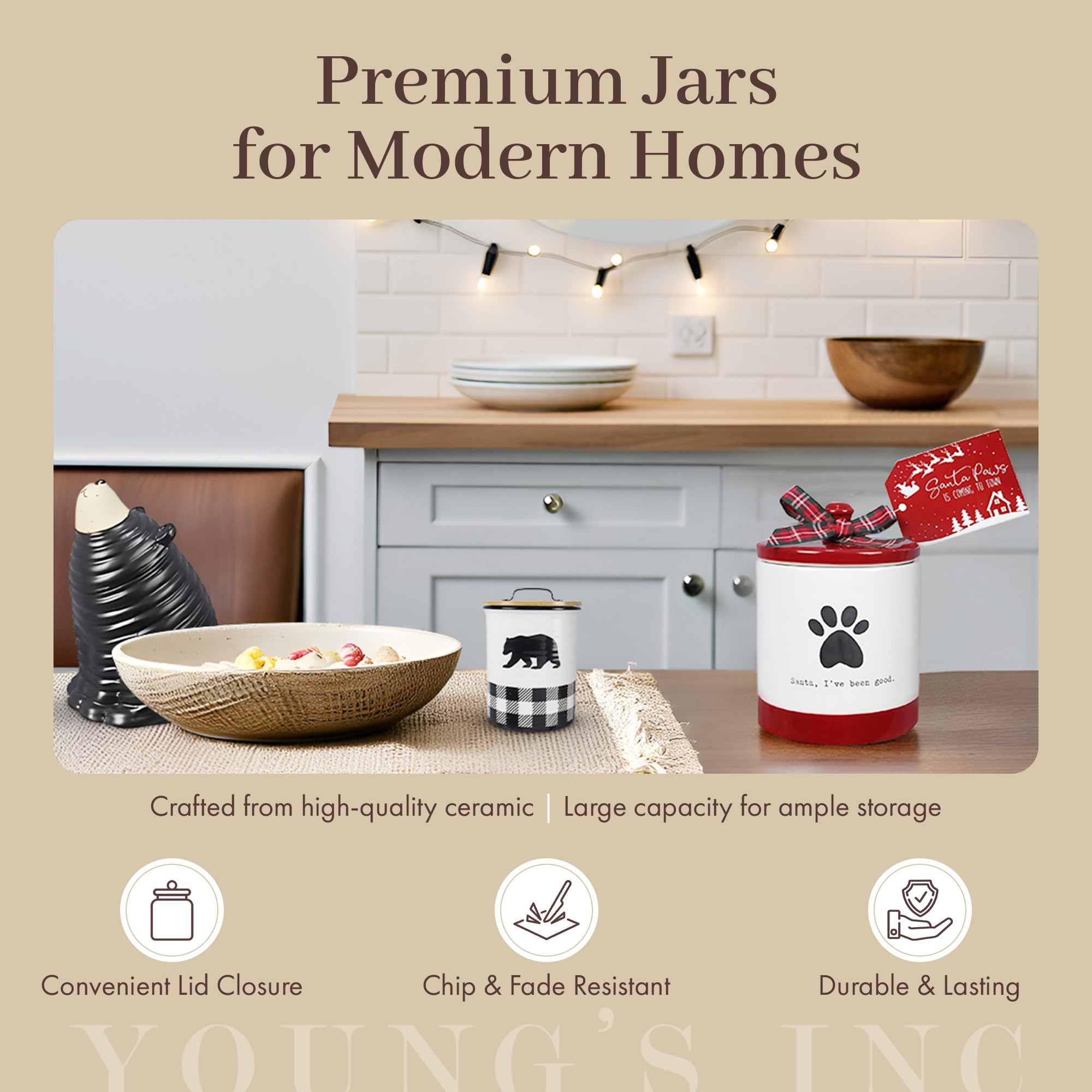 Young's Inc jar gift-wrapped presentation ideal as a thoughtful present