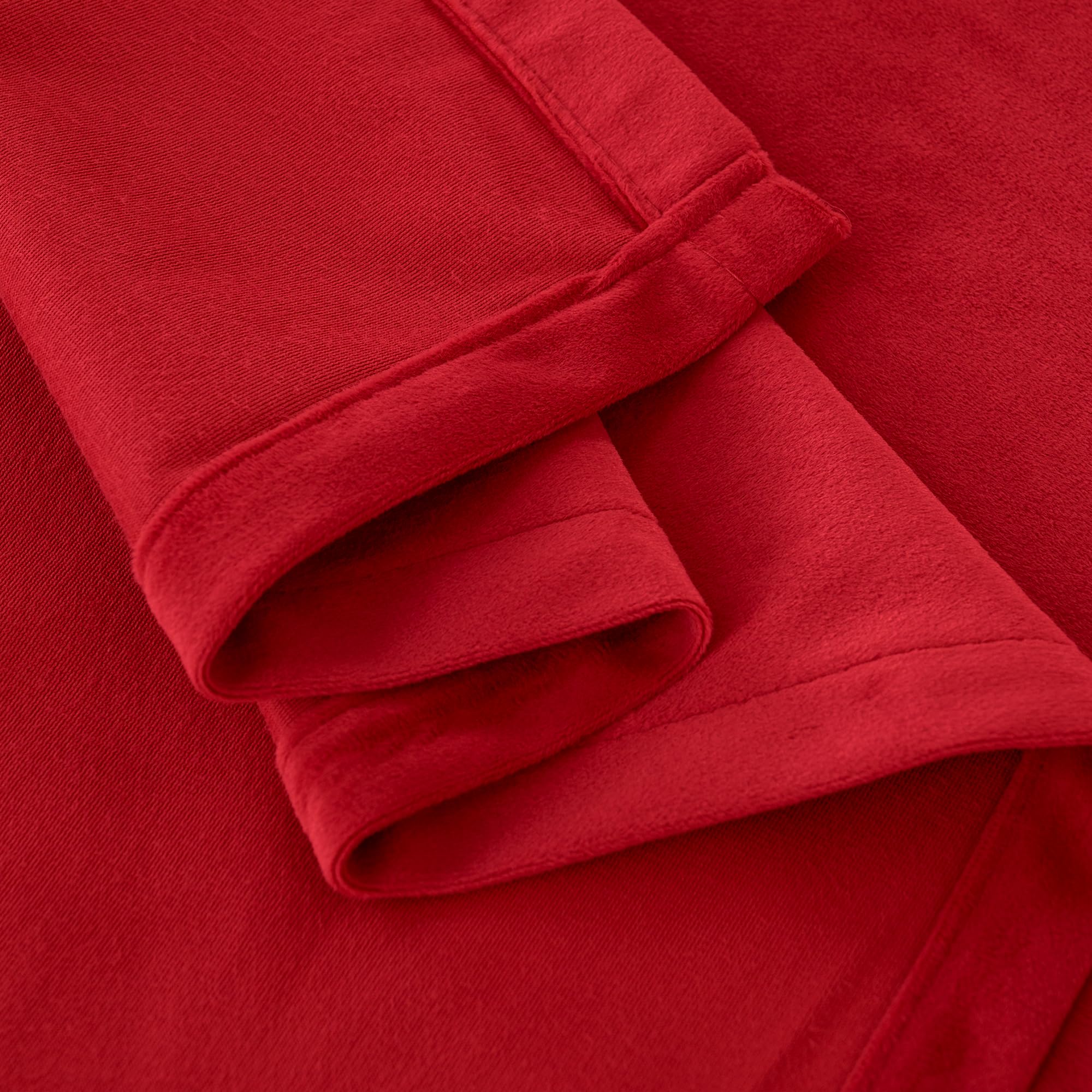 YoungsTex curtains on rod demonstrating smooth glide and even hanging