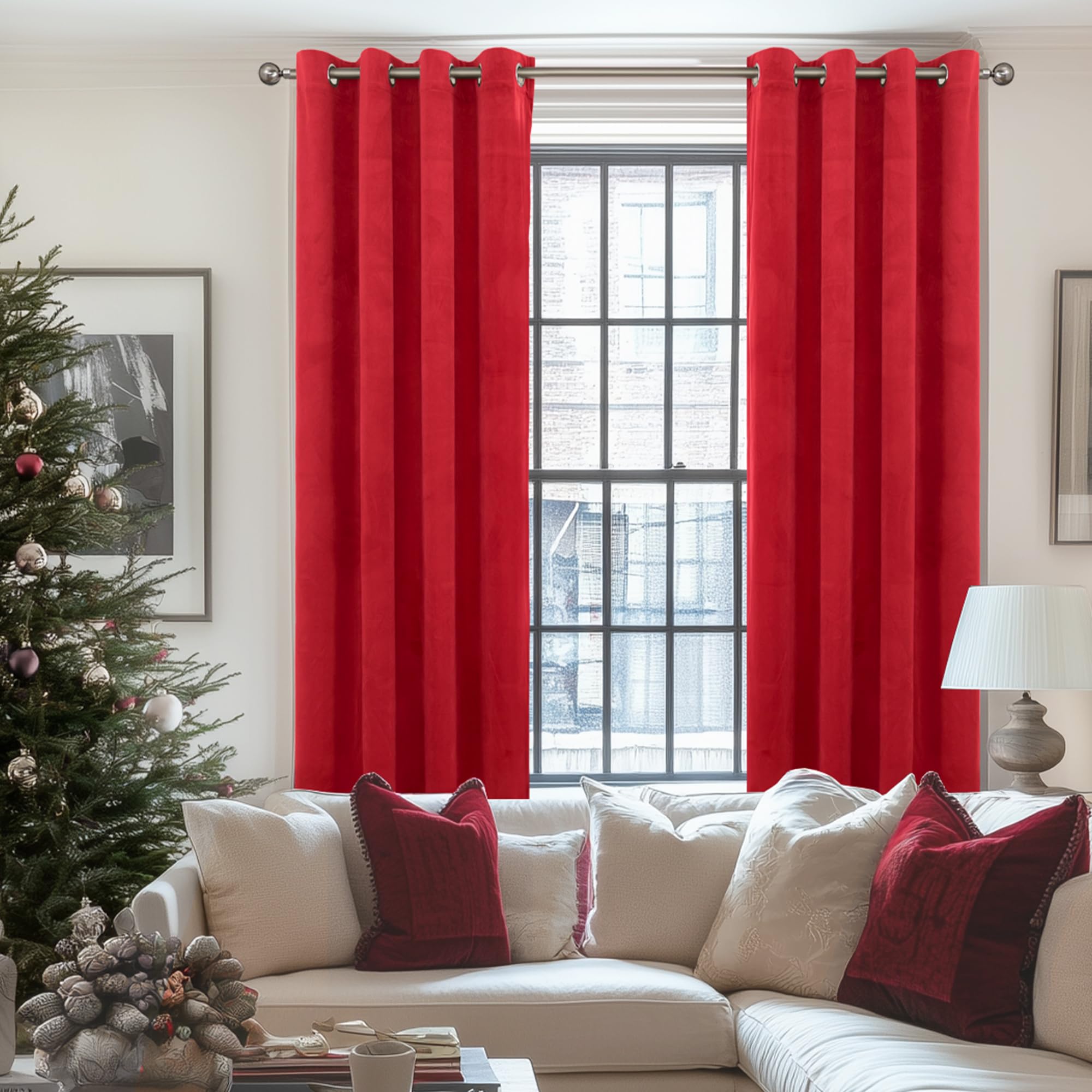 YoungsTex silver grommet detail ensuring easy hanging and smooth rod movement