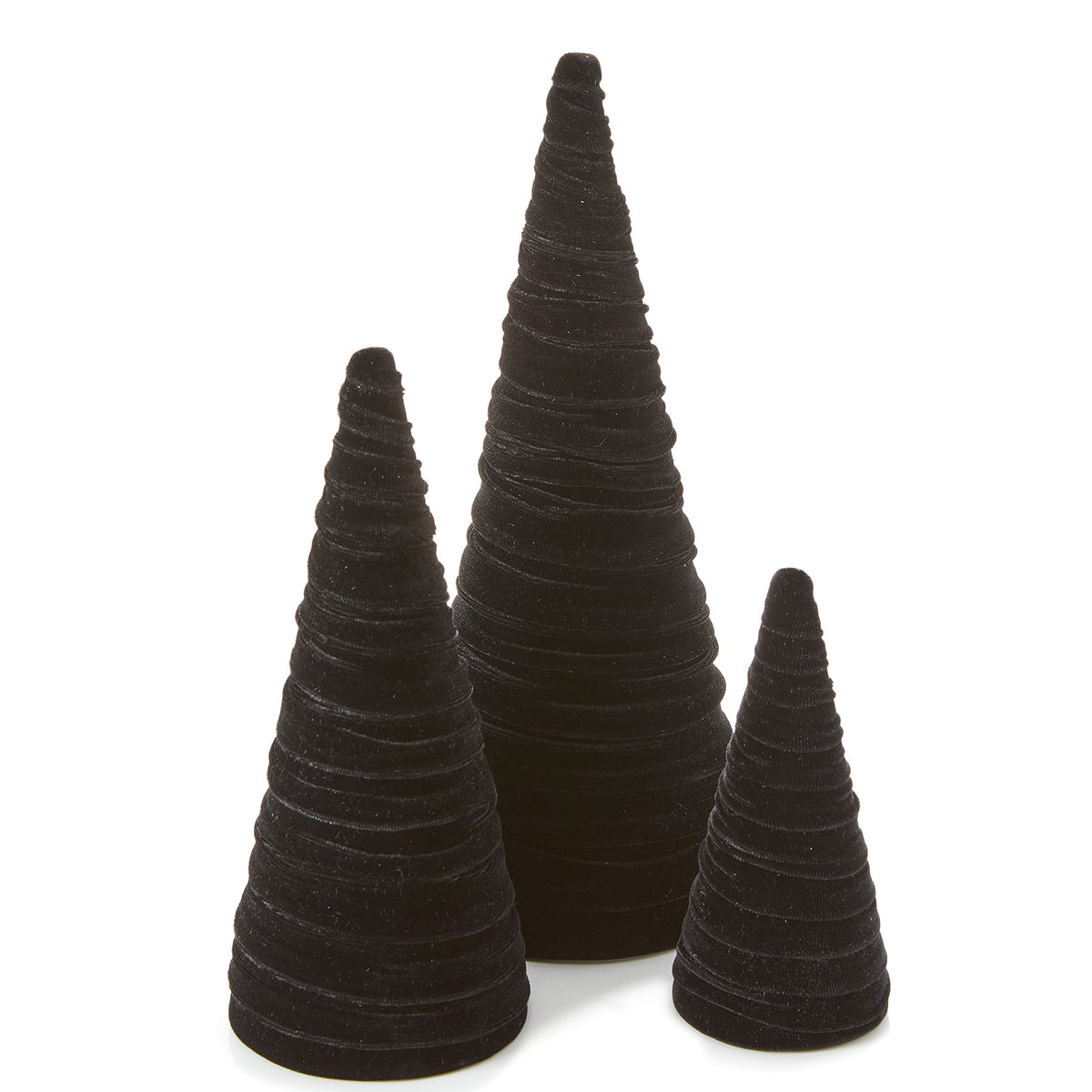 Your Heart's Content black velvet trees front view showcasing modern silhouette and contrast