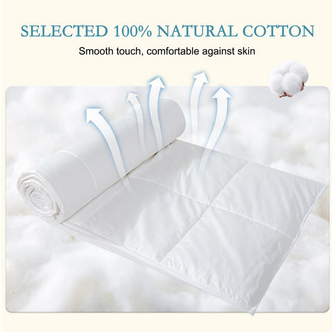 YOUR MOON corner loop close-up demonstrating secure attachment to a duvet cover