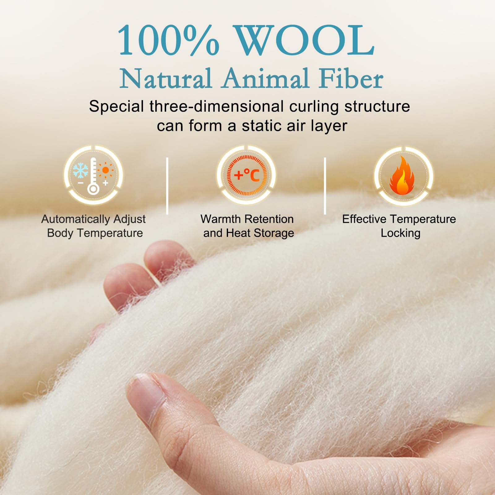 YOUR MOON macro shot of Australian lamb wool fibers highlighting natural breathability
