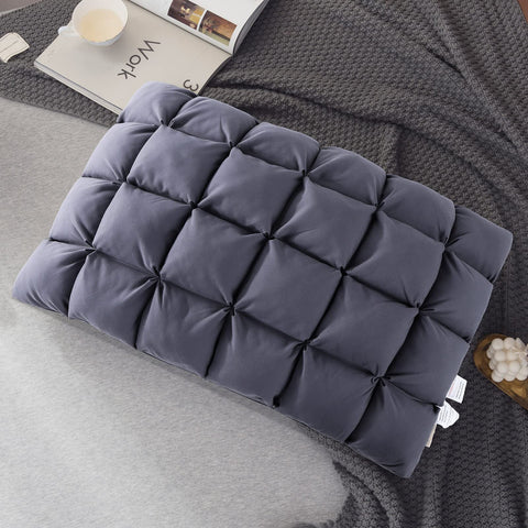 YOUR MOON front view queen pillow showing plush comfort and clean finish