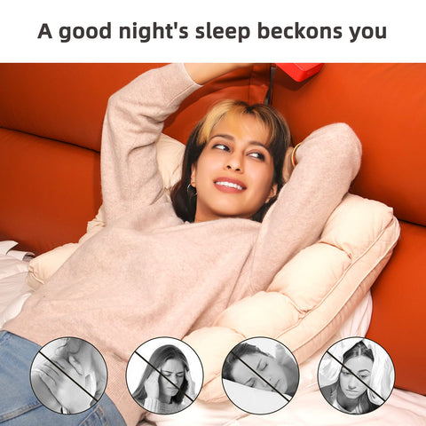 YOUR MOON pillow label with OEKO-TEX tag highlighting certified safe materials