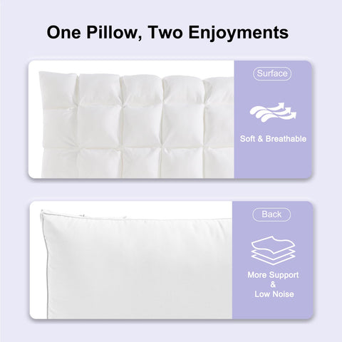 YOUR MOON vacuum-packed pillow for compact shipping and protected delivery